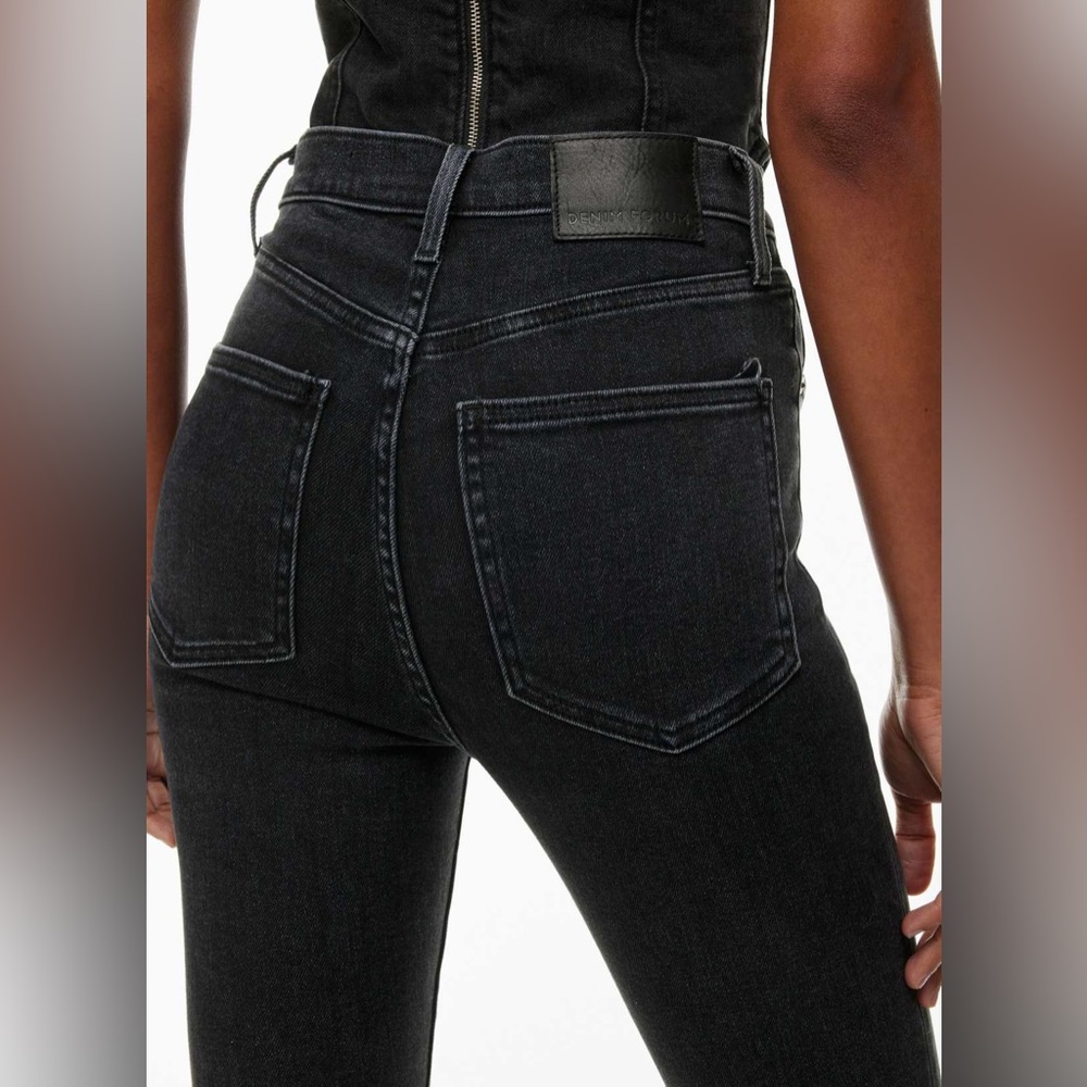 Denim Forum Aritzia Lola Hi-rise Skinny Black Jeans 26L